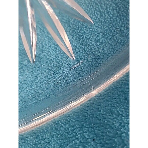 VTG Lenox etched Crystal Clear cut Serving Platter Torte...